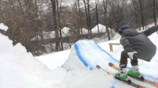 Skiing Backflip Fail
