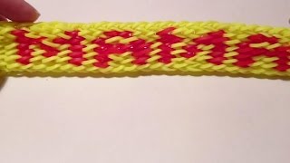 Браслет МАМА, без станка, ч 1 Радужки Rainbow Loom