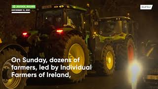 Farmers stage demo near Musgrave depot in Ireland's Kilcock