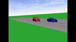 Моделирование механизма ДТП в плане (3D) - PC-Crash 9.2
