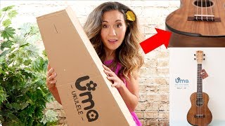 NO MORE UKE ARM!  Uma Baby T Ukulele Unboxing and Review