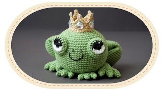 Царевна лягушка амигуруми крючком. Crochet frog amigurumi.