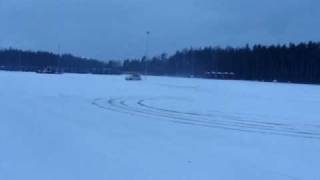 caldina GT-T havin fun on snow