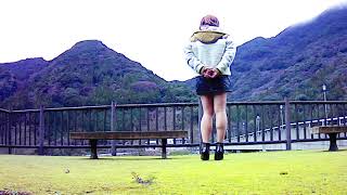 Crossdresser MARI Leather skirt with Short boots