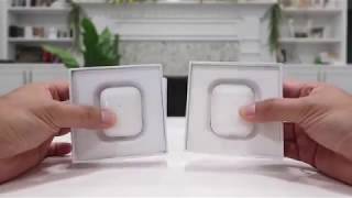 Airpods 2 копия и оригинал, сравнение. Китайцы молодцы. Airpods gen2 comparison of copy and original
