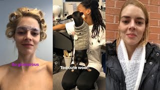 Samara Weaving | Snapchat Story | 17 March 2018
