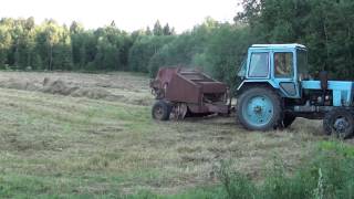 работа на тракторе  мтз-80