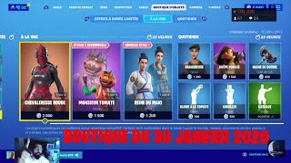 FORTNITE : Boutique du 30 janvier, item shop january 30