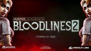 VAMPIRE MASQUERADE BLOODLINES 2 OFFICIALLY ANNOUNCED! - Live Twitch Announcement Trailer!