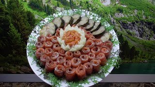 РЫБНАЯ ТАРЕЛКА НА НОВОГОДНИЙ СТОЛ. БЫСТРО И КРАСИВО! 