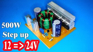 How to make 500W Step up converter " Utsource"