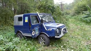 ЛуАЗ тест в ДВИЖЕНИИ по неровной лесной дороге off road 4x4