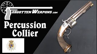 Salvatore Mazza Gold-Inlaid Percussion Collier Revolver