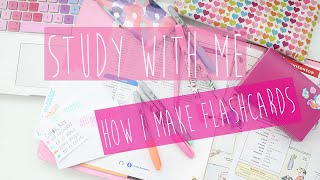 Study With Me: How I Make Flashcards  ♡