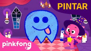 ¿Cómo se pinta un fantasmín? ????| Halloween | Canciones para Pintar | Pinkfong Canciones Infantiles