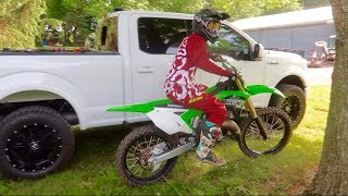 KX125 BackYard Track Build | First Ride