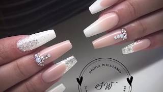 "I'M BACK!" Pink and White Nails | Ombré | Baby Boomer | Acrylic Nails