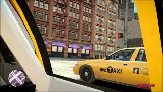 GTA IV EFLC Crown Vic Taxi ride with iCEhancer 1.35