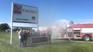 Neligh's Smeal Fire Apparatus accepts ice bucket challenge