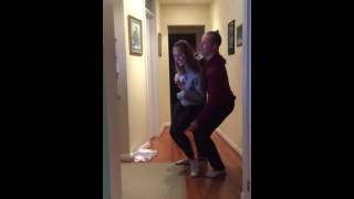 Boyfriend and girlfriend dance the nutcracker together