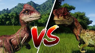 Дейноних против Дилофозавра. Битва Динозавров (Jurassic World Evolution)