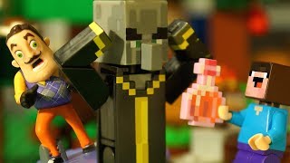 НУБик БОРЬКА и БАБУЛЯ - Лего НУБик Майнкрафт ФНАФ Мультики - LEGO Minecraft FNAF Мультфильмы