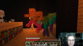 Minecraft - BrianJ and MSKnight battle the Cafe