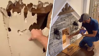 Man destroys his closet to build his dog a luxury home