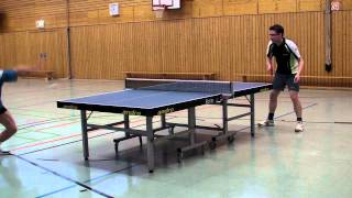 Blockdemonstration Tibhar Grass D.TecS OX "alt", auf Nittaku Shake Defence