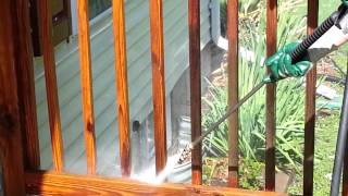 My first low pressure deck cleaning