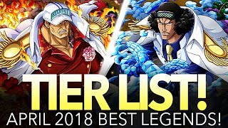 OPTC Tier List! April 2018! (One Piece Treasure Cruise)
