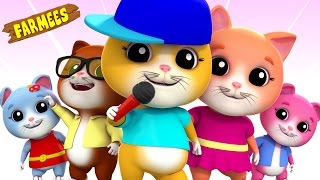 Five Little Kittens | Nursery Rhymes | Kids Songs | Videos For Children by Farmees