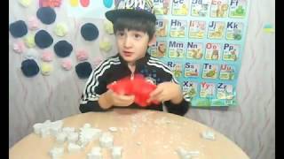 Смешной случай! Делаем фигурки из гипса. Раскраски. Рассыпал гипс на себя.