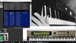 Roland XV 5080 VST / Soft Pad / Test Sound / OBS Studio / Conect Midi Roland Juno DS-88 / Reaper 5