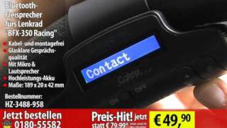 Callstel Bluetooth-Freisprecher & MP3-Player am Lenkrad BFX-350 Racing
