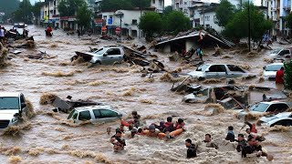️2 minutes ago! The whole world is praying for France! 150 km/h wind and high water