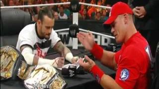 John Cena & CM Punk Contract Signing