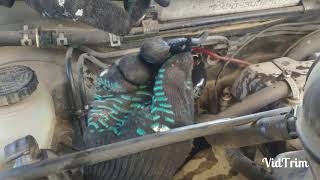 Установка котла подогрева двигателя Toyota Cresta 90 кузов