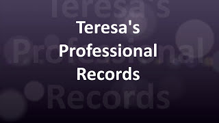Teresa's Professional Qualifications & Experience