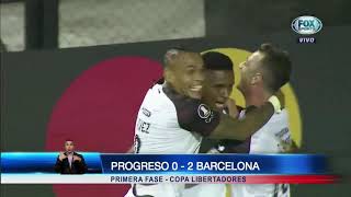 BARCELONA GANA SU PRIMER PARTIDO DE LIBERTADORES EN URUGUAY