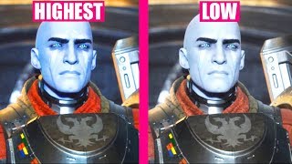 DESTINY 2 : LOW vs HIGHEST Graphics Settings Comparison