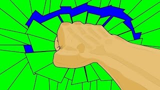 Animated Punch Transition #2 ~ Green Screen