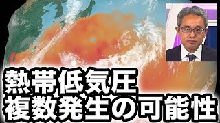 日本の南に熱帯低気圧　複数発生の可能性もあり動向注意