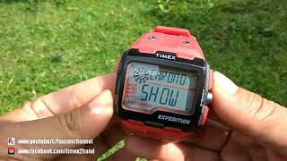รีิวิวและการตั้งเวลานาฬิกา Timex Grid Shock TW4B03900 สีแดงสวย ๆ