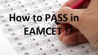 How To PASS in EAMCET