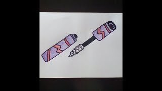 Как нарисовать тушь для ресниц \ How to draw mascara