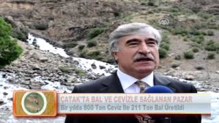 ÇATAK'TA BAL VE CEVİZLE SAĞLANAN PAZAR