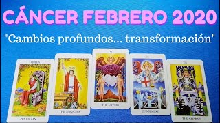 CÁNCER "Verdades que salen a la luz" Febrero 2020 (Tarot)