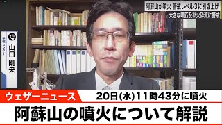 阿蘇山の噴火について解説