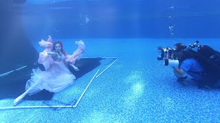 UNDERWATER PHOTOSHOOT! #bts shooting underwater for the 1st time & more!